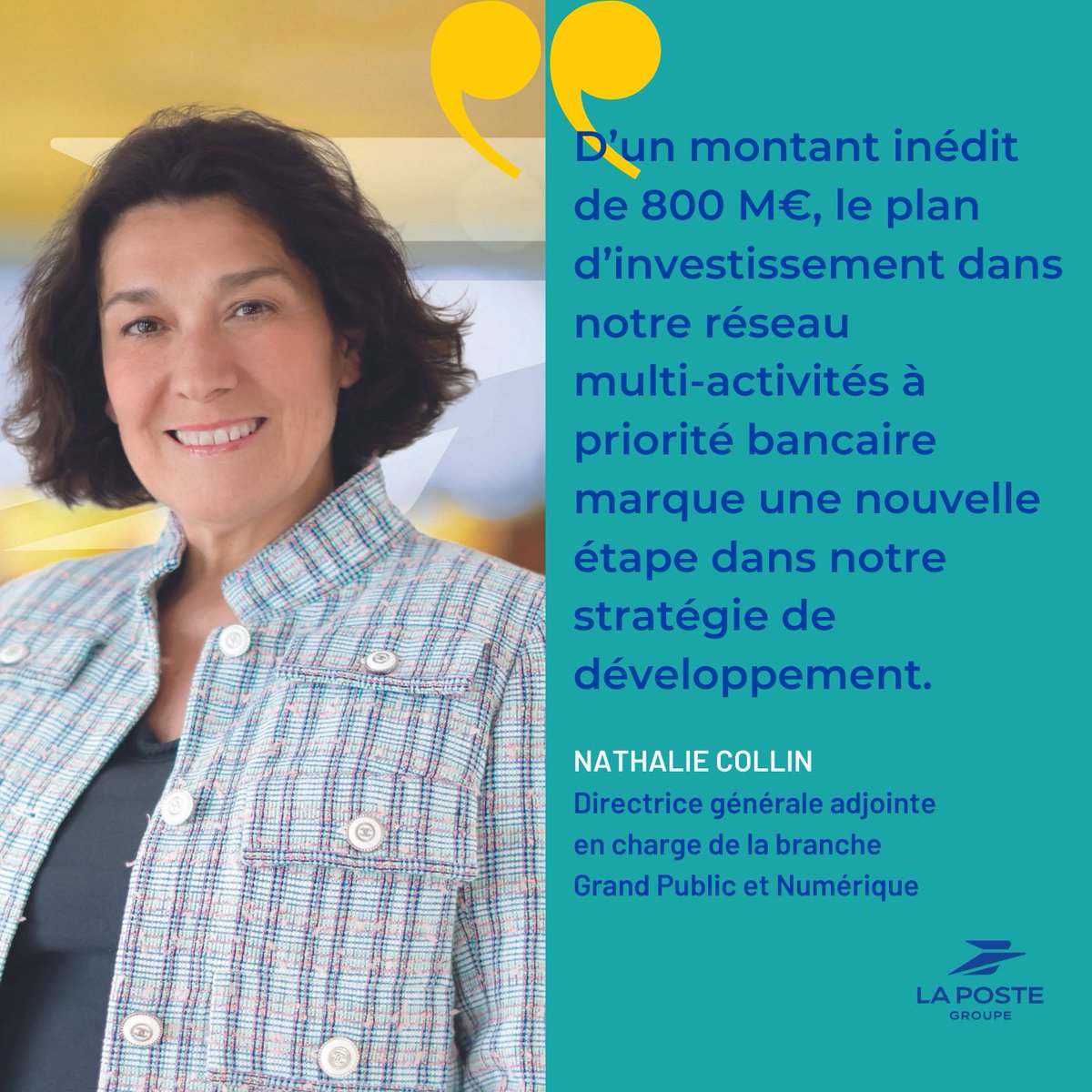 GroupeLaPoste's tweet photo. En 2022, la branche Grand Public et Numérique combine puissance du #numérique 🖥️ et proximité du réseau des bureaux de poste🏤  dans ses actions pour relever les défis de son projet stratégique🎯

+ infos dans le #RapportDActivité intégré 2022 : https://t.co/g628DALUE0 https://t.co/5TtXzuguM1