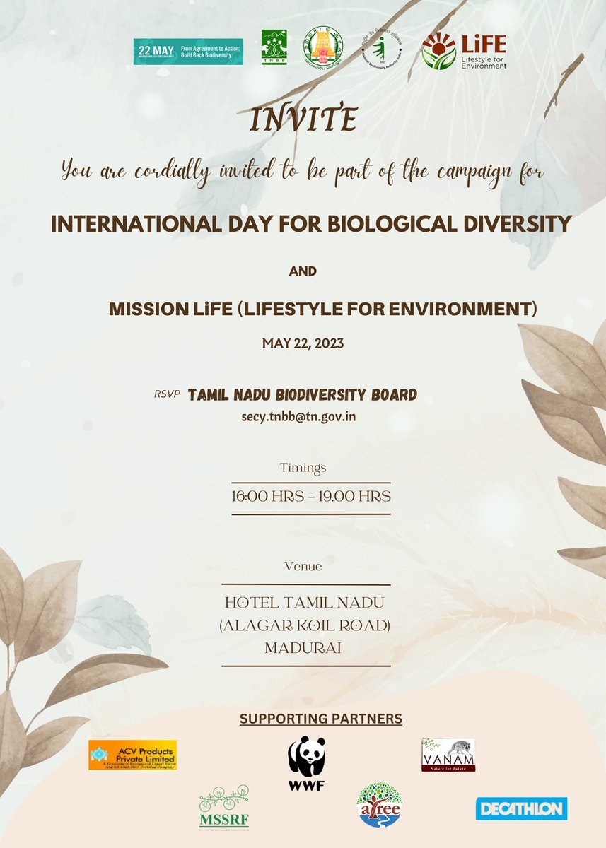Tamil Nadu Biodiversity Board tweet media