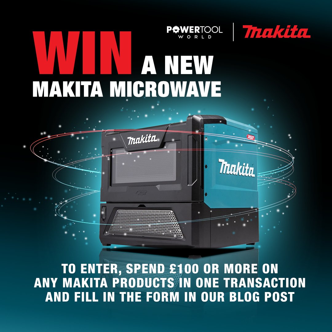 MAKITA MICROWAVE GIVEAWAY!

<a href="/MakitaUK/">Makita UK</a>

WIN A NEW MAKITA MICROWAVE WORTH OVER £700!

All you have to do is spend £100 or more on any Makita products in one transaction!

ENTER NOW: bit.ly/42REwtx

#powertoolworld #makita #makitamicrowave #giveaway #competition #enternow