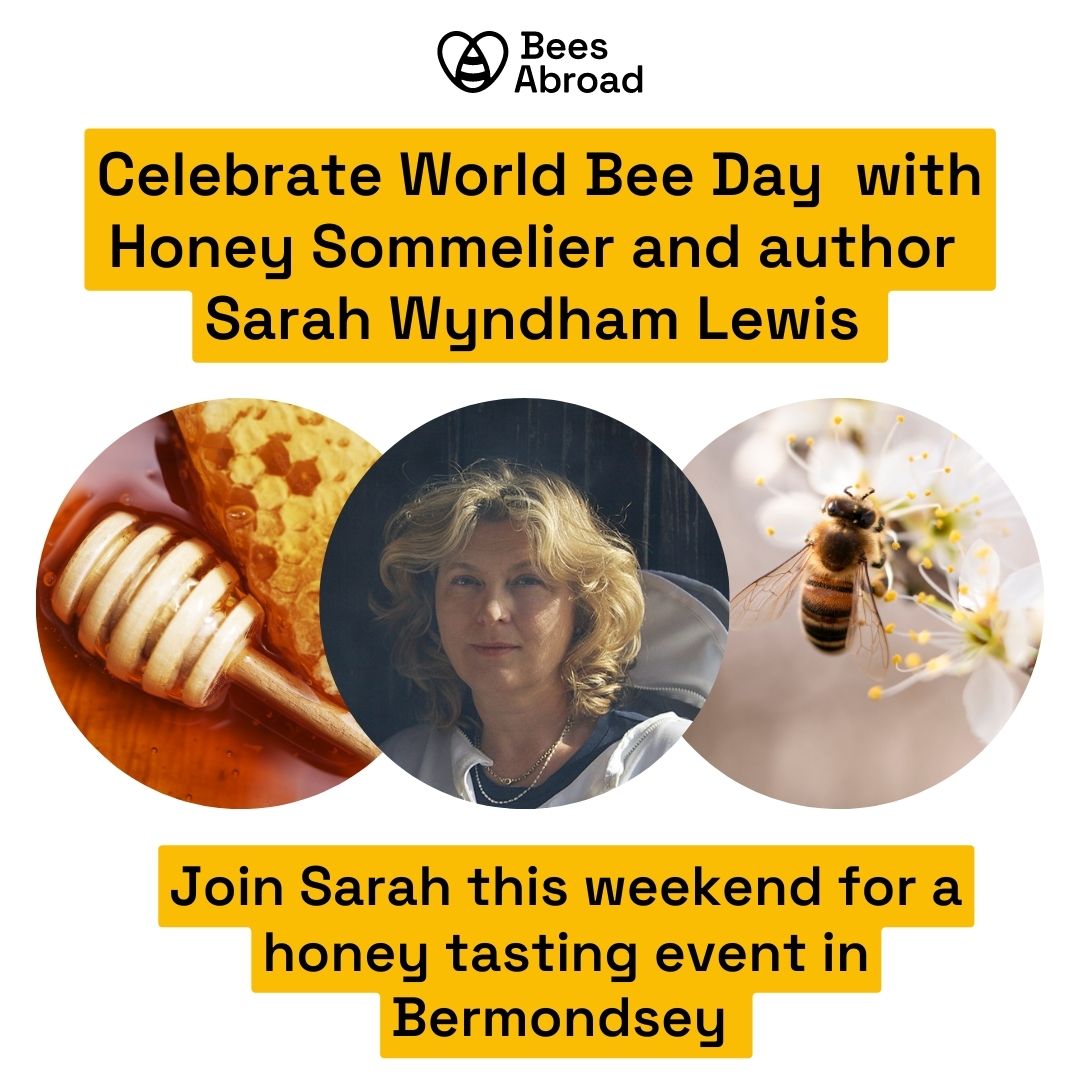 It's World Bee Day tomorrow! Don't miss out on our unique event with author and Honey Sommelier @SarahWyndhamLew Arrive early to enjoy a honey beer @HiverBeers and get lunch @MaltbyStMkt Details and tickets: eventbrite.co.uk/e/honey-tastin… #worldbeeday