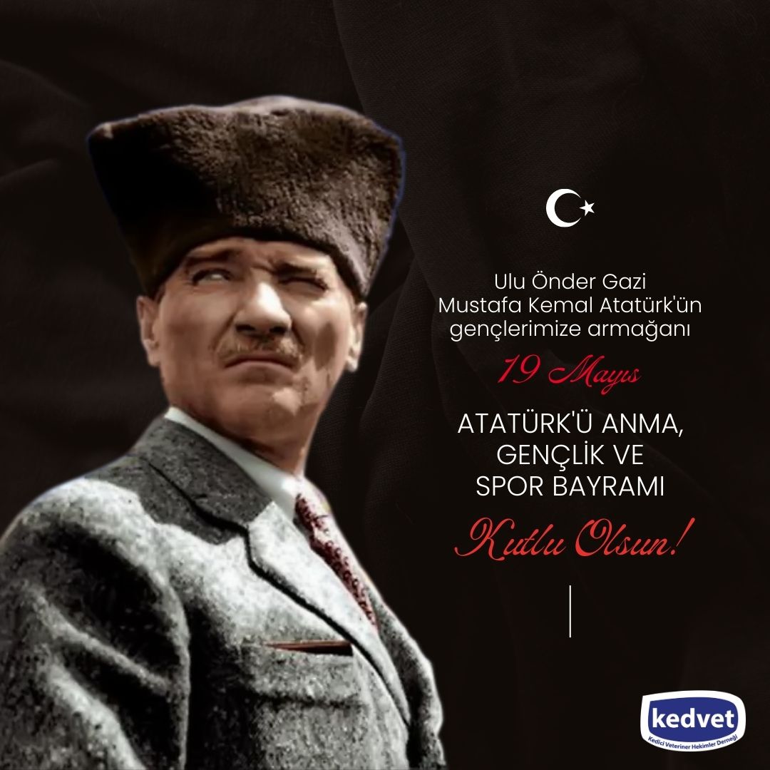 Ey Türk Gençliği! Birinci vazifen, Türk istiklâlini, Türk Cumhuriyetini, ilelebet, muhafaza ve müdafaa etmektir.  19 Mayıs Atatürk’ü Anma Gençlik ve Spor Bayramı Kutlu Olsun.