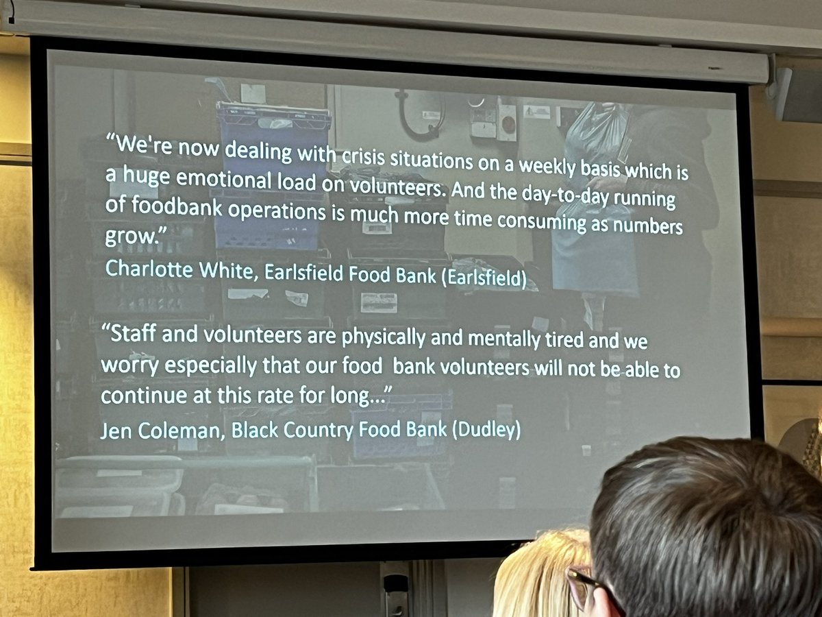 The demand we put on volunteers is frightening - the physical and mental load they are carrying in lieu of a proper social safety net is 🤯 #AssistConf2023 @IFAN_UK
