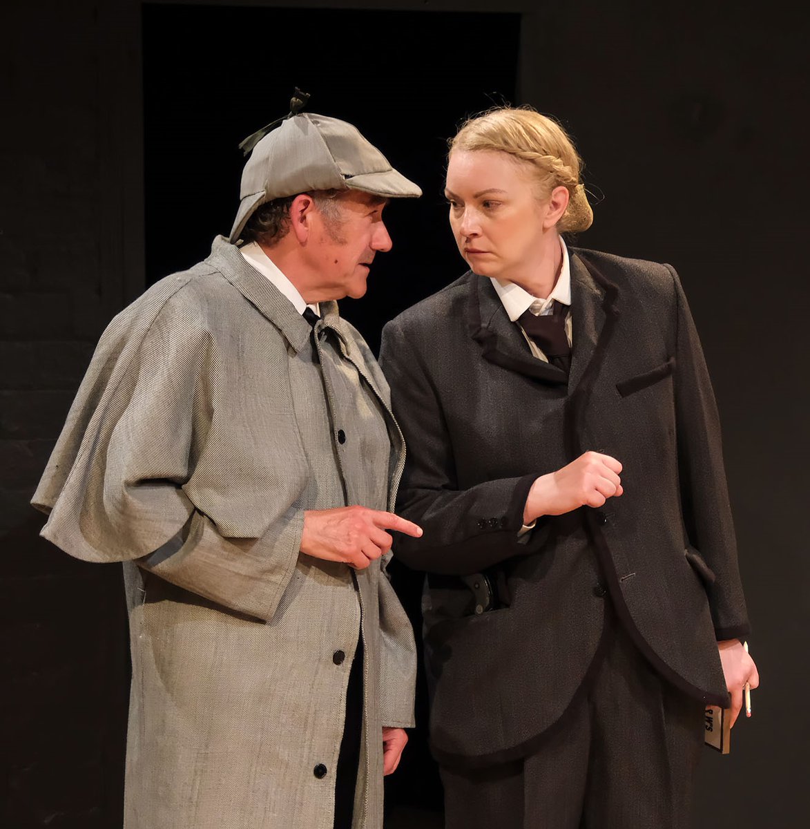 WGRSoc's tweet photo. Holmes &amp; Watson? They're on the case! "The Hound of the Baskervilles" is at the Green Room #Theatre, #Wilmslow. This Saturday and all next week. Book now. https://t.co/CD1pSUeq42 https://t.co/8sPGXBeeRu