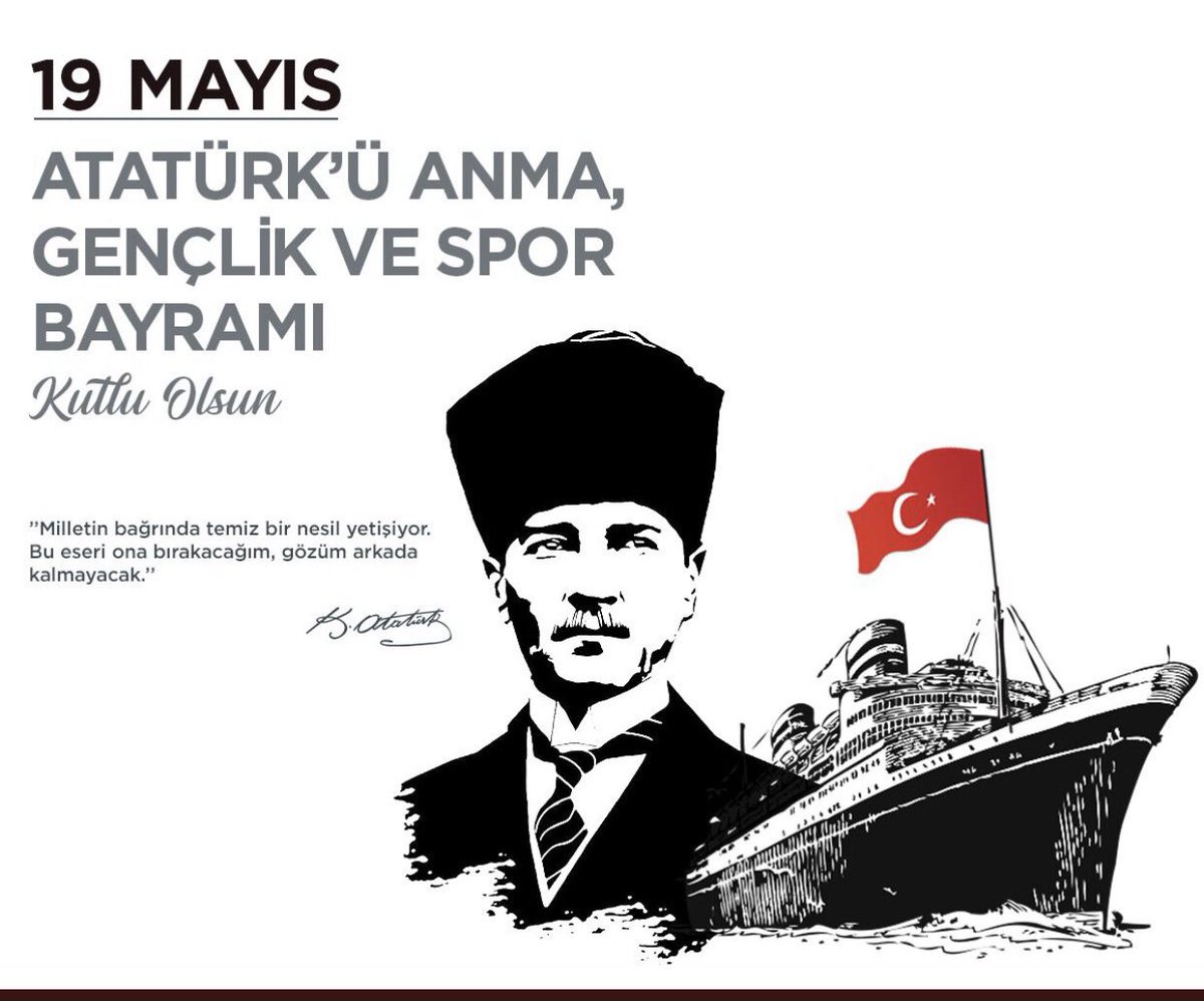 Milli Mücadele’yi başlatan o ilk adımın üzerinden tam 104 yıl geçti...
Bayramımız Kutlu olsun! #19MayısGenclikveSporBayramı