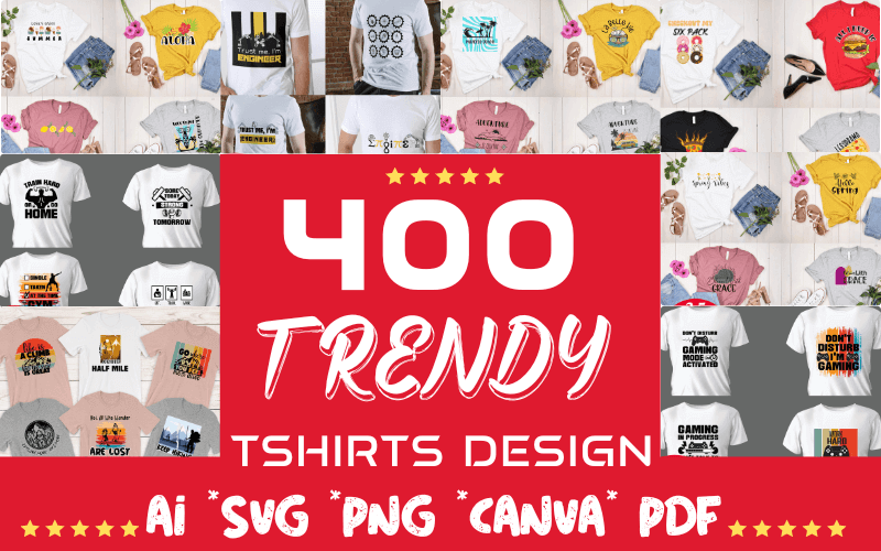 #Deal 400 Trendy T-shirt Designs Bundle - only $20! via mightydeals.com/deal/400-trend…