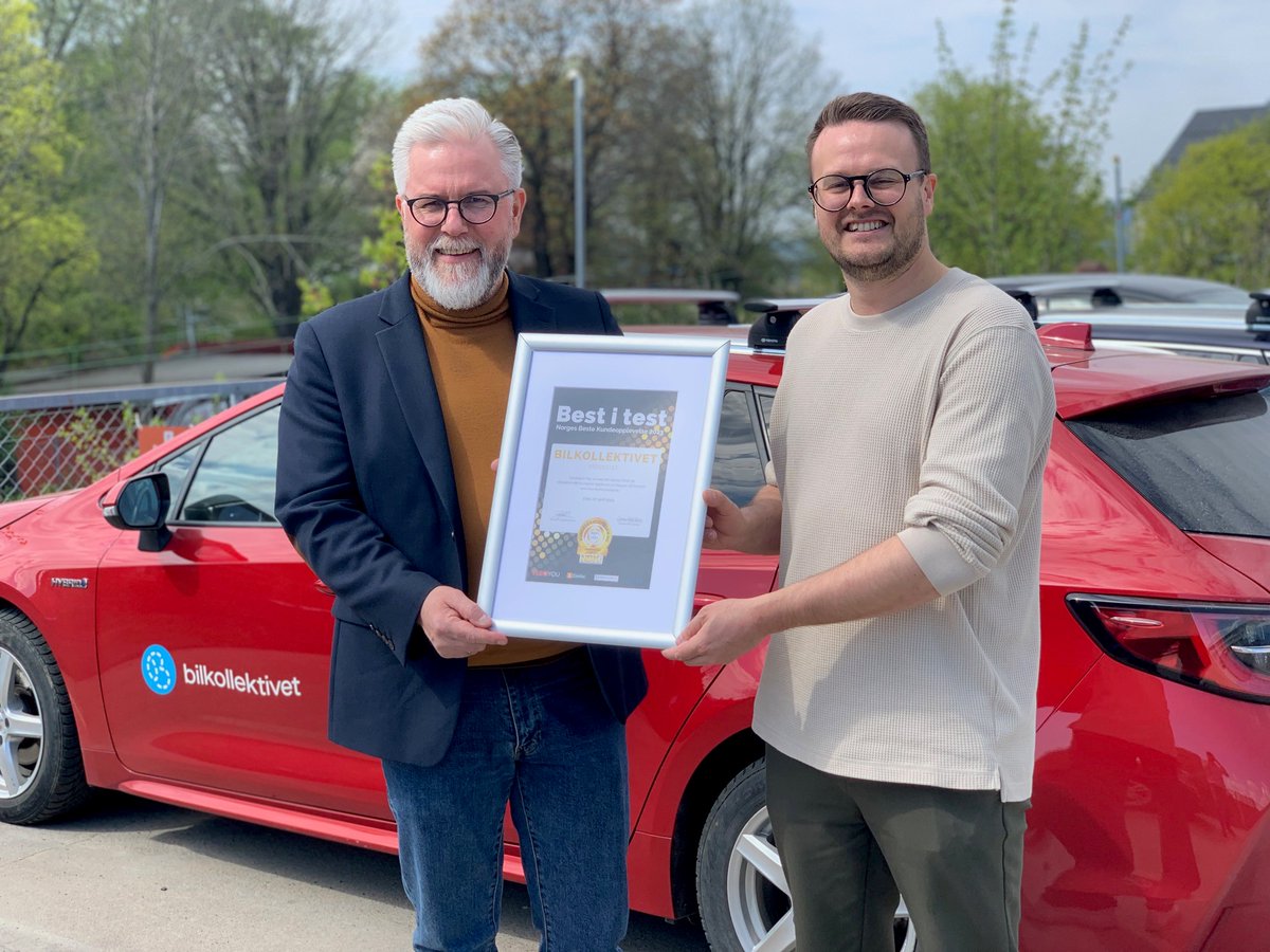 BILKOLLEKTIVET VINNER KUNDESERVICEPRISEN 2023 FOR MOBILITET! 

NBK - Norges Beste Kundeopplevelse måler eksisterende kunders opplevelse blant aktører innen bl.a. bildeling og bilutleie. Her kommer Bilkollektivet på topp!
 #bestitest #kundeserviceprisen #bildeling #bilutleie