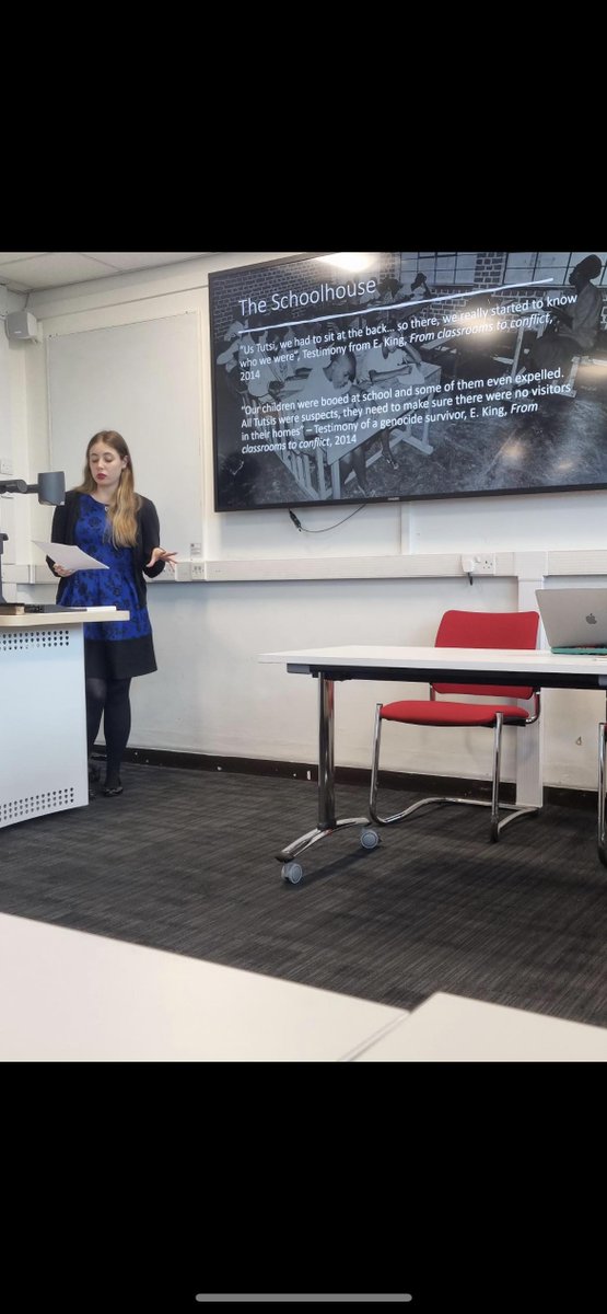 Our PhD students <a href="/MissParsisson/">Georgia 。</a> and <a href="/Jim_Hulbert/">Jim Hulbert</a> presented on their projects this week at the HyPIR PGR Conference. Here Georgia discusses the influence of schools on child perpetrators of the Genocide Against the Tutsi in Rwanda. <a href="/HyPIRUoL/">HyPIR at Leicester</a> <a href="/LeicesterCSSAH/">College of Social Sciences, Arts and Humanities</a>