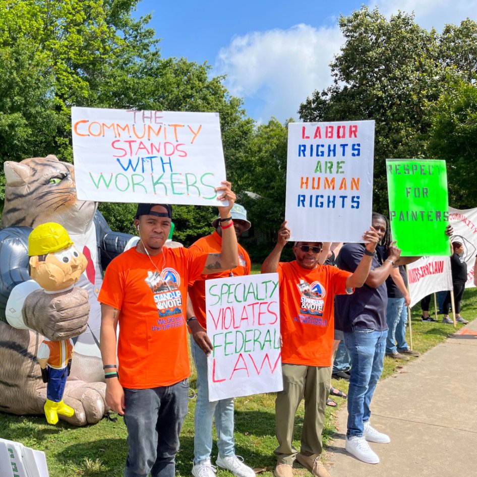 GA_STANDUP's tweet photo. We STAND with workers! 🗣🧡
We are proud to join the movement to demand labor rights for workers nationwide. It's time for fair wages, safe conditions, and respect.
Together, we can create a better future for all.
#GaSTANDUP #LaborRights #PowerToWorkers https://t.co/Ke1OKPedUH