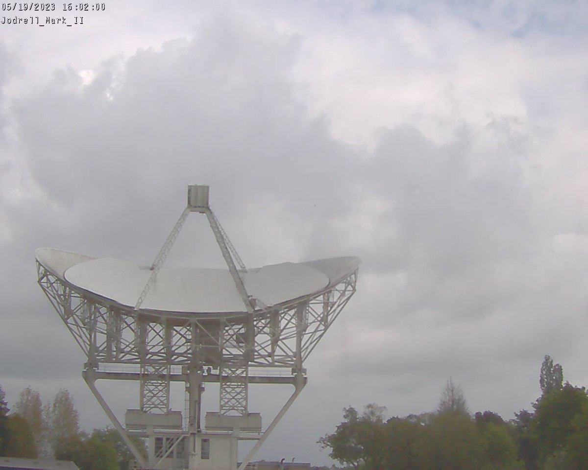 15:02:39 UTC. Now observing pulsar PSR B0355+54 with the Mark II telescope.

Rotation period: 0.2 s
Age: 564 kYr
Distance: 1.0 kpc