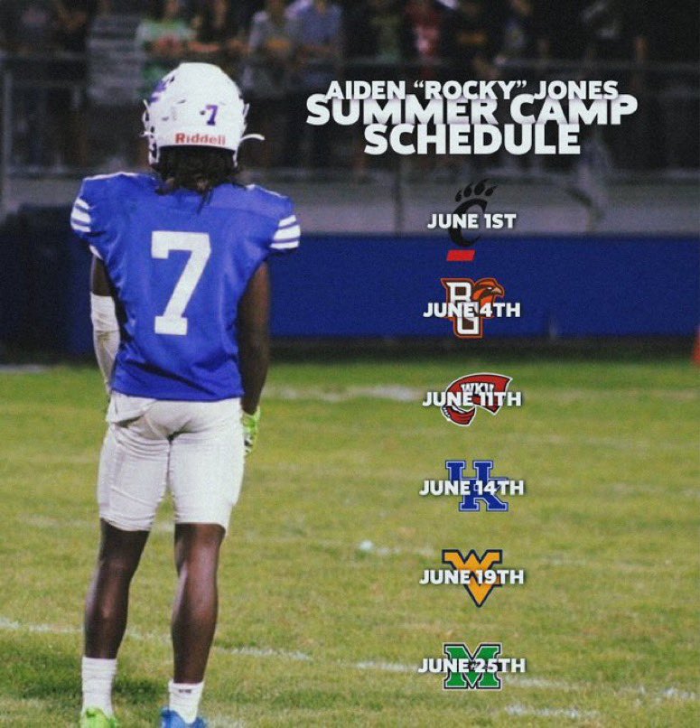 Summer Camp Schedule 🤫 <a href="/Coach_Cass/">Cass Simmons</a> <a href="/CoachGregNosal/">Greg Nosal</a> <a href="/WKURecruiting/">WKU Football Recruiting</a> <a href="/vincemarrow/">CoachMarrow</a> <a href="/DrewCasa_/">Drew Casa</a> <a href="/CoachHuff/">Charles C. Huff</a> 

<a href="/DJRSwework/">Darren Junior Recruiting Source LLC.</a> <a href="/MykidzRamazing2/">Rocky Jones II</a>