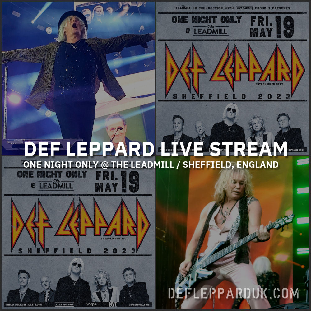 Def Leppard News - #DefLeppard - #Sheffield, England 19th May 2023 🇬🇧🏴󠁧󠁢󠁥󠁮󠁧󠁿🎻📺

#Updates from #TheLeadmill Concert - DL due on after 9pm. WATCH LIVE

#setlist #defleppard2023 #theworldtour #drasticsymphonies 
deflepparduk.com/2023-sheffield…