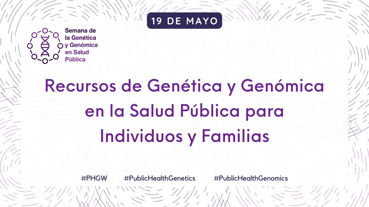 SplaGen's tweet photo. Hoy es el último día de la semana de la genética en salud pública. ¿Qué recurso genético de salud pública utiliza? Publica tu respuesta y utiliza los hashtags #PHGW y #PublicHealthGenetics

Encuentra más de 600 recursos que ayudan a apoyar eso sistema en https://t.co/ZCfi82fbGF https://t.co/QbJR5U2Vv3