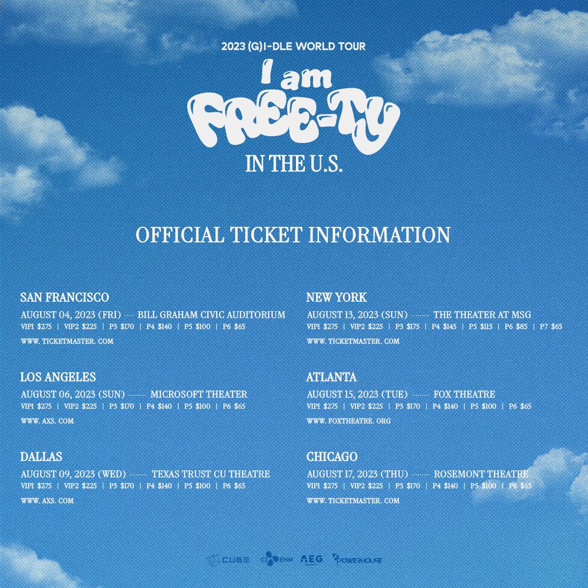 POWERHOUSELIVE's tweet photo. NEVERLAND! The information you have all been waiting for is finally out! 

To register for pre-sale, please visit https://t.co/SFpRBeMO10!

#여자아이들 #GIDLE
#Iam_FREETY
#2023_GIDLE_WORLDTOUR https://t.co/fXFdovtKlO