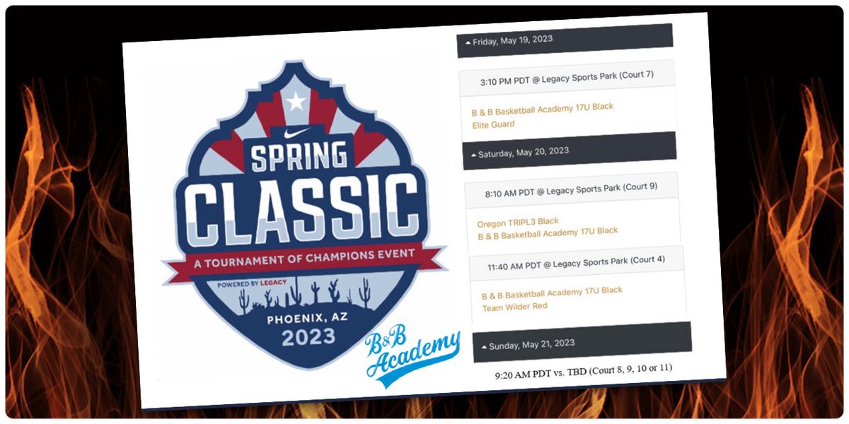 Taylor Ellington (@taylore_1025) on Twitter photo It’s Game Day in the desert! 🏜️
Check out my tournament schedule! 17u black is going to bring the heat!
Excited to be here!!! <a href="/bandb_academy/">B&B Academy</a> <a href="/niketoc/">Nike Tournament of Champions</a> It’s Game Day in the desert! 🏜️
Check out my tournament schedule! 17u black is going to bring the heat!
Excited to be here!!! <a href="/bandb_academy/">B&B Academy</a> <a href="/niketoc/">Nike Tournament of Champions</a>