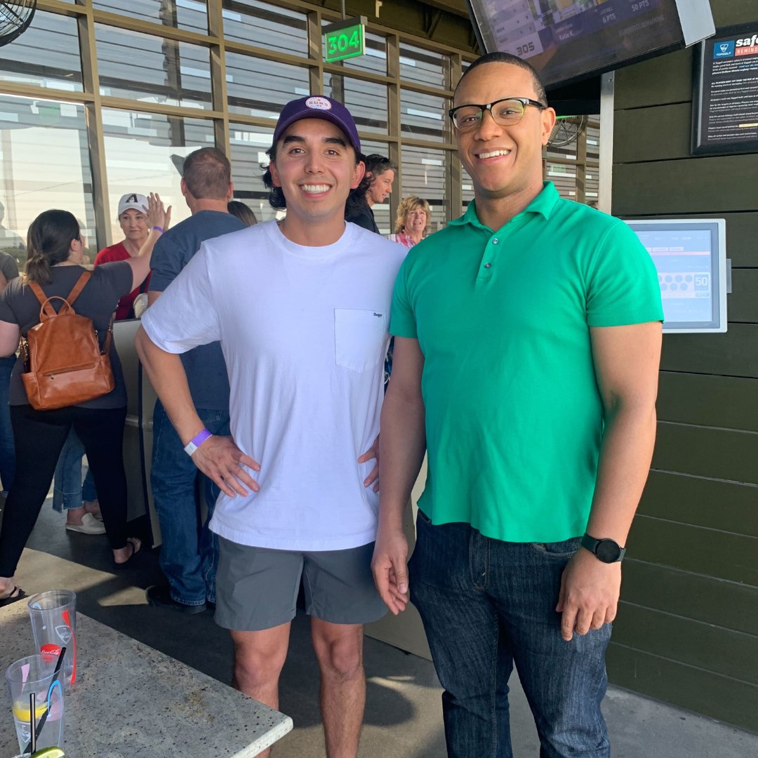 Liveops's tweet photo. It’s great to take a break from our screens and spend some quality in-person time together. Our AZ corporate team enjoyed some healthy competition and laughter at Top Golf last week. Have a wonderful weekend everyone!
#LiveopsLife https://t.co/fmliXjTn3Z