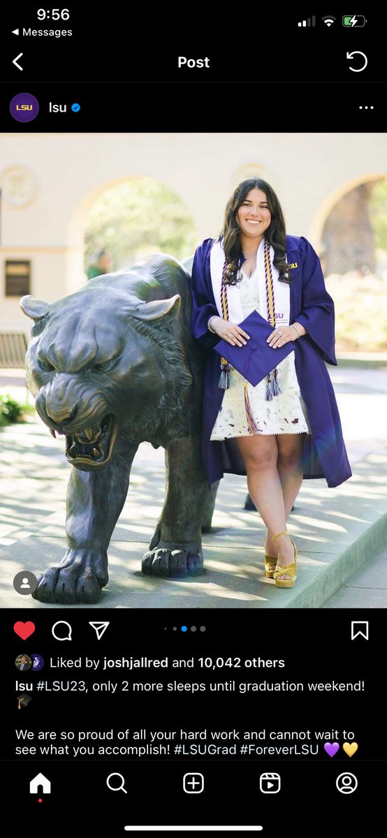 It’s a great day to be a Tiger! Congrats to all of the graduates this weekend 💜💛 #ForeverLSU #LSU23