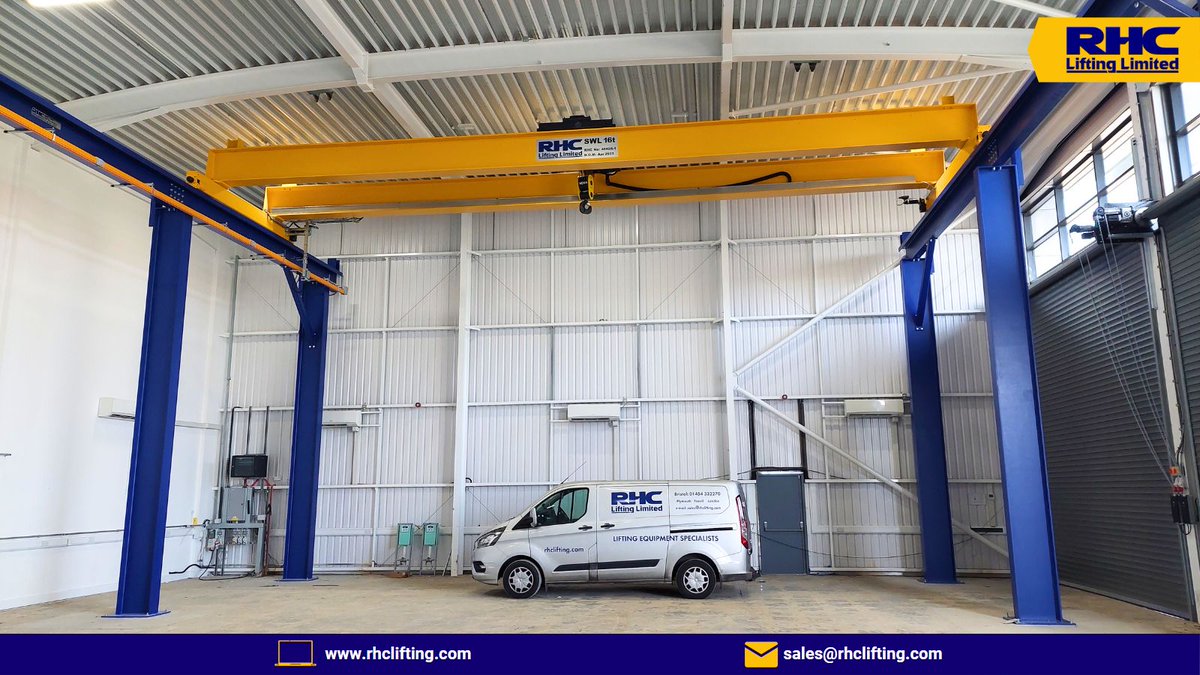 RHCLifting's tweet photo. RHC supplied & installed an SWF 16t double girder overhead crane, with 7m HOL & 13.1m span. The crane is controlled using AUTEC’s new ‘Lift Series’ radio.
RHC also designed & manufactured the freestanding 22.4m long gantry with 5 legs per side.
#rhclifting #swf #autec https://t.co/tV14Td63ai