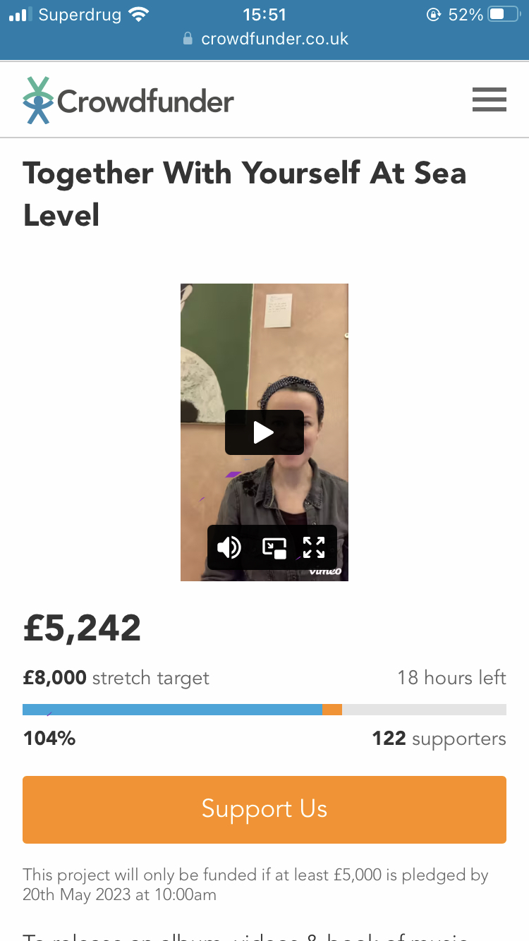 Crowdfunder Screenshot