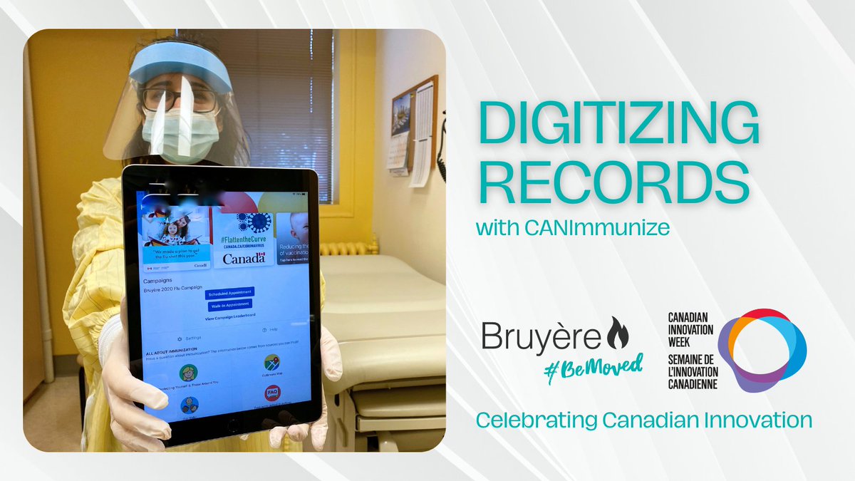 Since piloting Clinic Flow across Bruyère’s flu vaccination clinics, @CANImmunize has gone on to be the trusted COVID-19 vaccination platform across multiple provinces. See where it started: bruyereinnovation.ca/canimmunize #CIW23 #healthinnovation