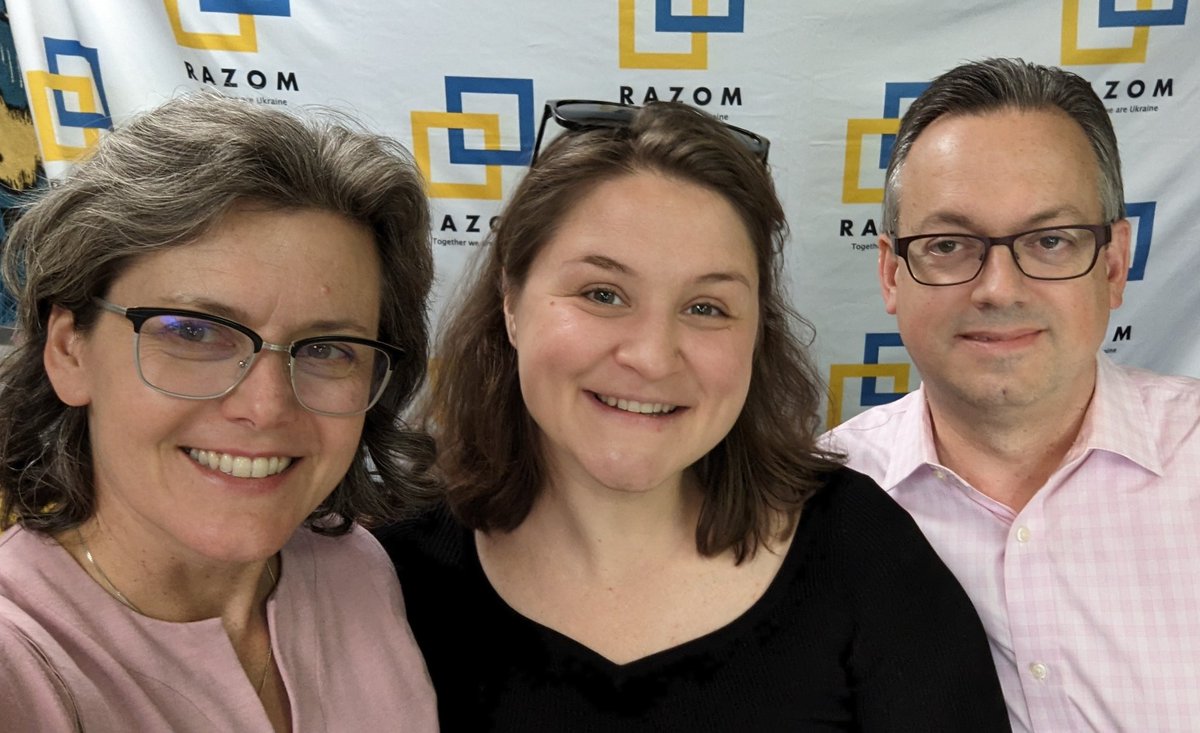 Dora Chomiak Дора Хомяк 🇺🇸🇺🇦 (@dorachomiak) on Twitter photo Terrific to meet <a href="/SashaRomantsova/">Sasha Romantsova</a> and to learn more about the amazing work of <a href="/ccl_ua/">Center for Civil Liberties</a> Next: more collab with <a href="/razomforukraine/">Razom for Ukraine 🇺🇸🤝🇺🇦</a> to build civic engagement and strengthen human rights. Thnx for the intro Alex Gamota! Terrific to meet <a href="/SashaRomantsova/">Sasha Romantsova</a> and to learn more about the amazing work of <a href="/ccl_ua/">Center for Civil Liberties</a> Next: more collab with <a href="/razomforukraine/">Razom for Ukraine 🇺🇸🤝🇺🇦</a> to build civic engagement and strengthen human rights. Thnx for the intro Alex Gamota!