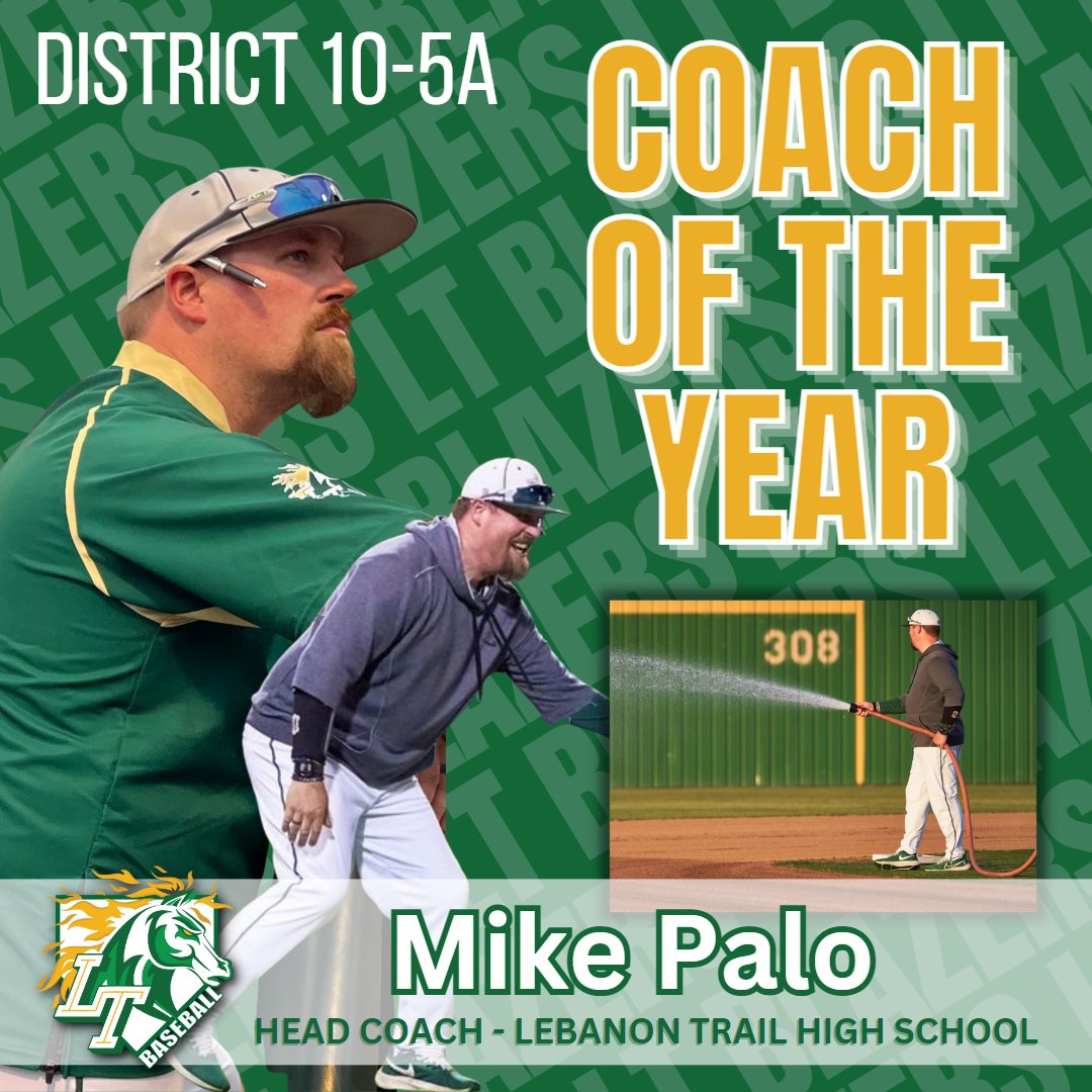 We are very proud to announce that our very own Head Coach, Mike Palo was named the District 10-5A Coach of the Year. He is the definition of what a coach should be. He has created a culture with our program that is unmatched. Congratulations Coach, this is well deserved!
