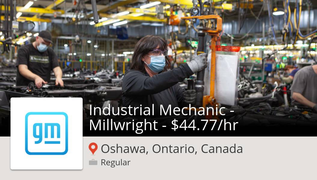 adam_kooy's tweet photo. #GM is looking for an Industrial #Mechanic - Millwright - $44.77/#hr in #Oshawa, apply now! #job  #IWorkforGM https://t.co/Ogm7h3pTL8 https://t.co/mJVrpnxI5I