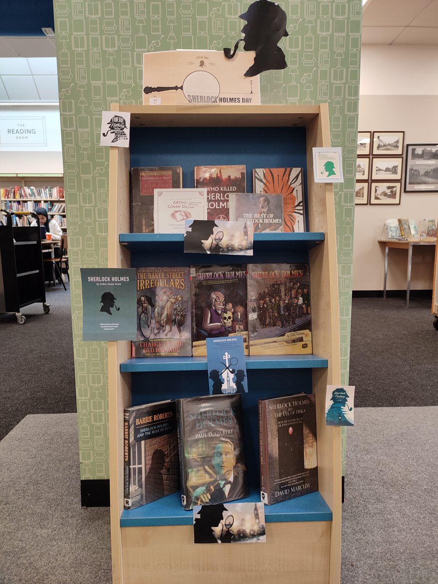 It's #SherlockHolmesDay ! The ultimate detective archetype, the character of Sherlock Holmes has been a hero to millions of fans of mystery since his creation well over a century ago. The staff at Stanmore library have crated this display to mark the day!