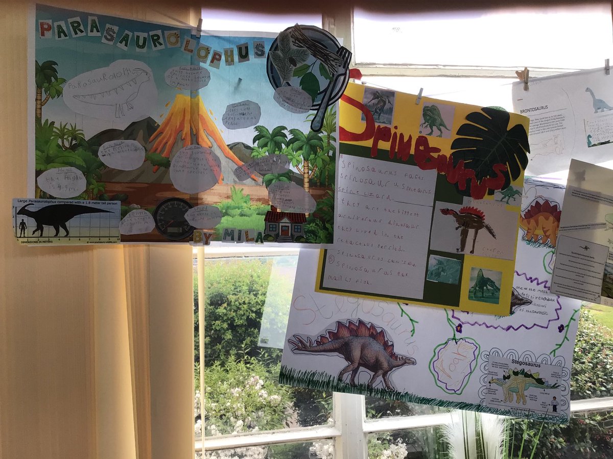 Amazing dinosaur home learning #GPSClass8 we are so impressed!