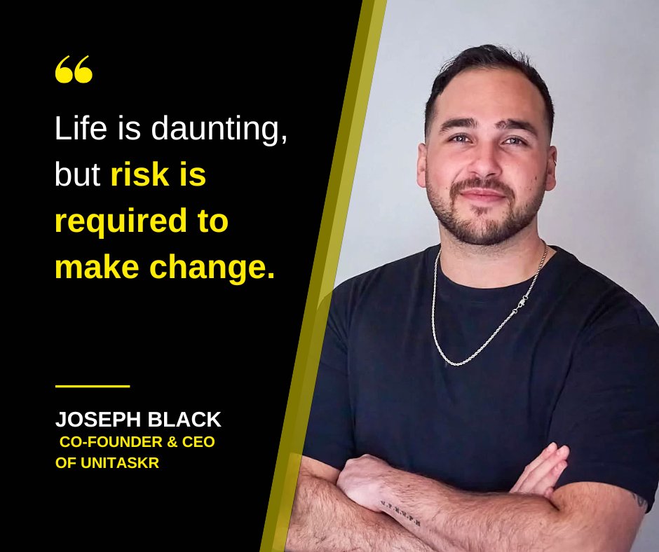 OrdBlk's tweet photo. Co-founder and CEO of UniTaskr, Joseph Black, saw a change that needed to be made and took a risk.

His platform is now tackling the student financial crisis by connecting students with reliable work.

Hear Joseph’s founder story in Episode 62, https://t.co/2vkC7fRU0n https://t.co/VE0BZIhvLK