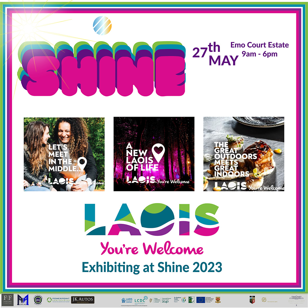 Visit laoistourism.ie to find out more and to check out our What’s On Guide to see what’s on in Laois.
#shine2023 #fittestteaminireland #BusinessShowcase #YourTimeToShine #fun #familytime #FreeTickets #FreeParking
