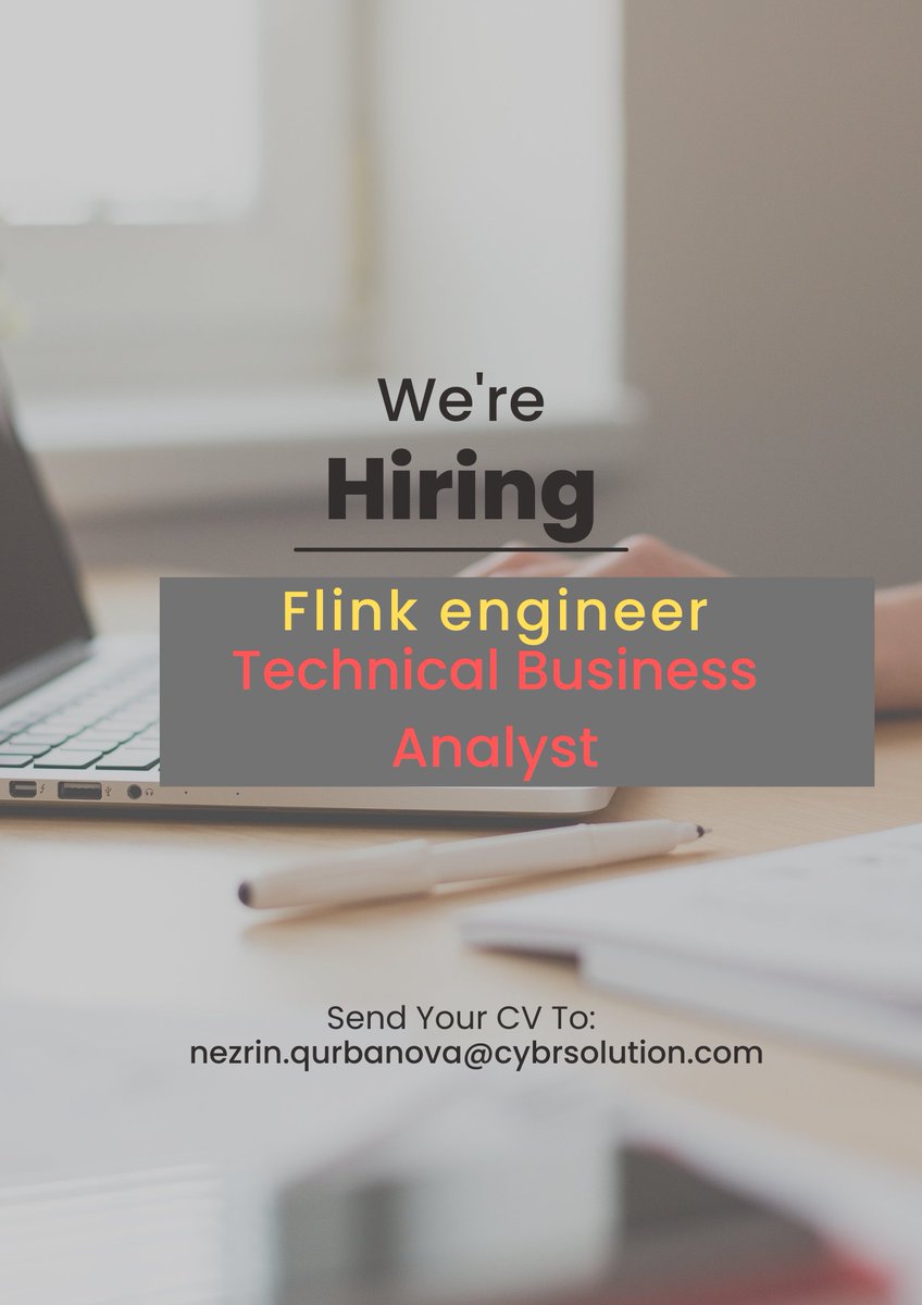 CybrSolution's tweet photo. Do you want to join our team? #hiring #flink #engineer #technical #business #analyst https://t.co/KAISsESmpz