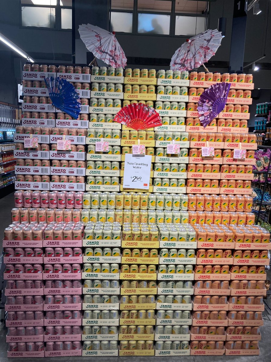 Stack ‘em high … <a href="/drinksanzo/">Sanzo</a> at <a href="/WholeFoods/">Whole Foods Market</a> now on promo for May B nationally!

Also a great opportunity for us to roll out 3 enhancements…