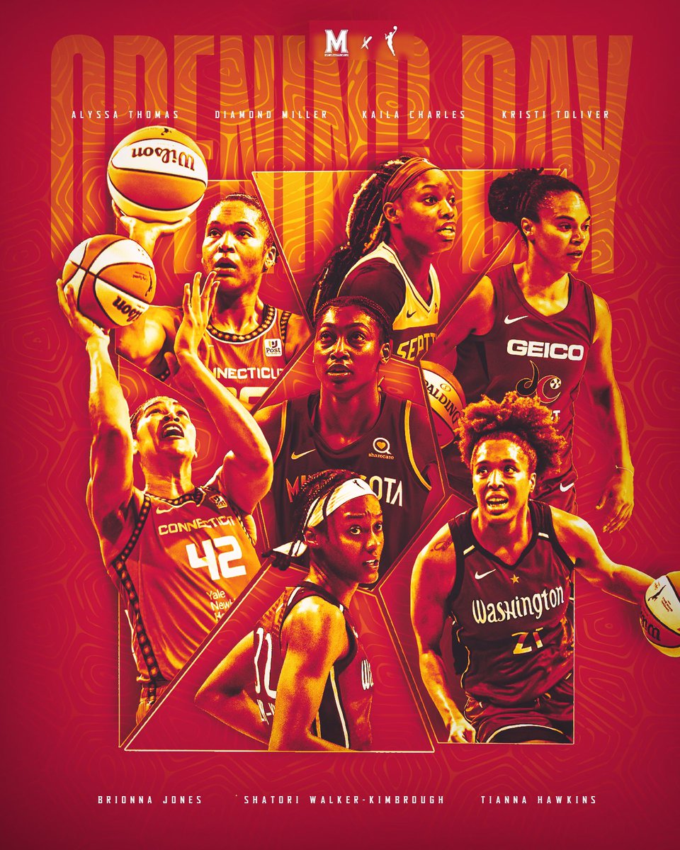 TerpsWBB's tweet photo. Good luck to our 7️⃣ #ProTerps on this WNBA Opening Day‼️🐢👏

#TerpFamily x #LegUSy https://t.co/5JgzKzNm1A
