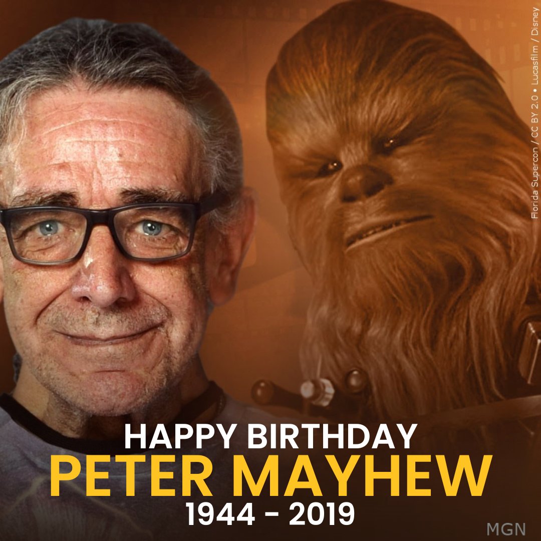 Happy birthday to Peter Mayhew! The legendary Star Wars actor would have turned 79 years old today. 