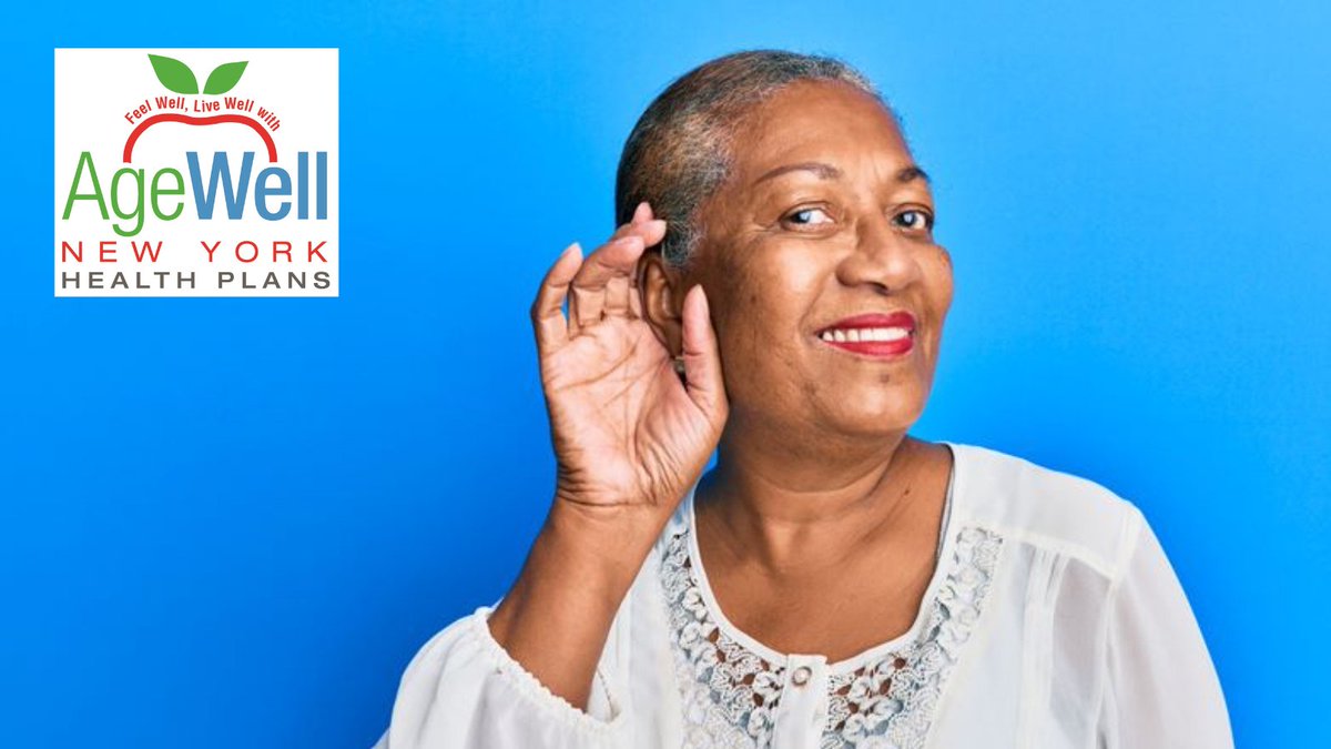 AgeWellNY's tweet photo. #FridayFocus-Hearing loss is a common problem caused by noise, aging, disease and heredity. Approximately one in three people between the ages of 65 and 74 experience hearing loss. Call AgeWell New York to find a health plan with the right hearing benefits for you 1-866-237-3210. https://t.co/ZBfVDp7wkx