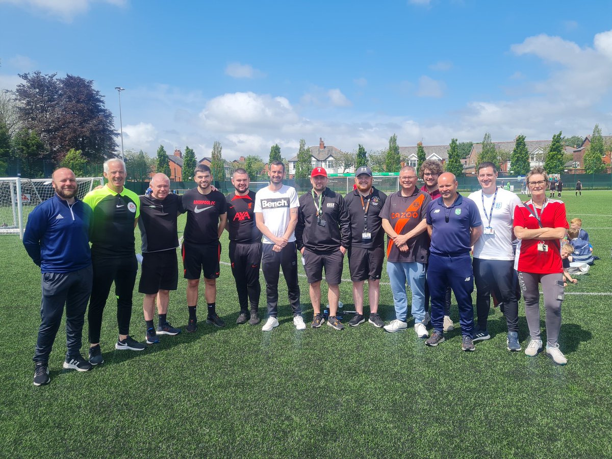 An absolute pleasure to have <a href="/MrChrisFoy/">Chris Foy</a> down to referee &amp; support The Disabilty Football Festival at Ruskin Sports Village today... Huge congrats to all who took part &amp; to all whom help made it happen 👏👏

<a href="/StHelensCDP/">Buzz Hub St Helens CDP</a> <a href="/NR_Football_Dev/">Nick Robinson</a> 

#inclusion #TogetherStronger