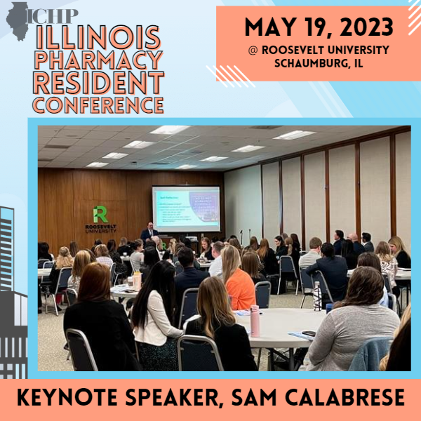ichpnet's tweet photo. A special thanks to Sam Calabrese, our wonderful #ILPRC keynote speaker!  What a great way to start the day!  #ICHP #Pharmacy #ILPharmacy https://t.co/hjnucC1fbO