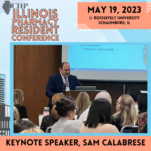 ichpnet's tweet photo. A special thanks to Sam Calabrese, our wonderful #ILPRC keynote speaker!  What a great way to start the day!  #ICHP #Pharmacy #ILPharmacy https://t.co/hjnucC1fbO