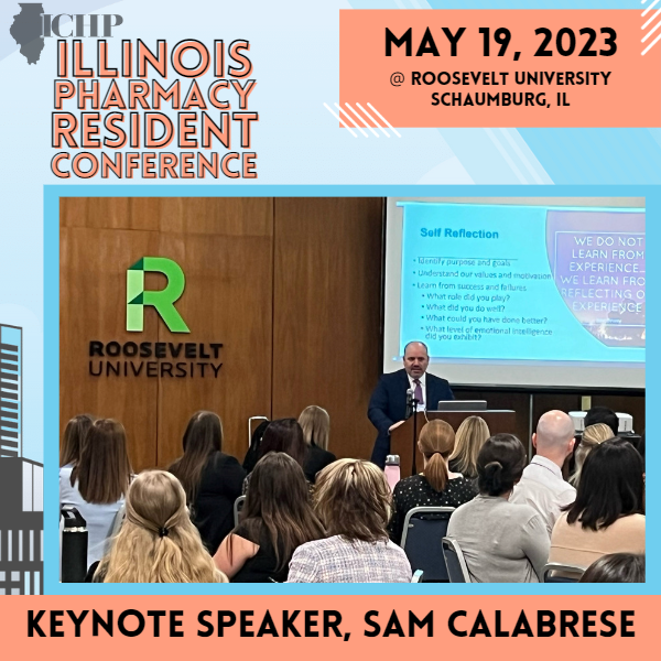 ichpnet's tweet photo. A special thanks to Sam Calabrese, our wonderful #ILPRC keynote speaker!  What a great way to start the day!  #ICHP #Pharmacy #ILPharmacy https://t.co/hjnucC1fbO