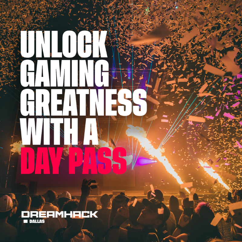 DreamHack's tweet photo. DreamHack is calling all gamers! 🙌🎮👾
Grab a day pass and enjoy esports, gaming, cosplay, arcade, meeting streamers, exploring the expo, and SO MUCH MORE!

DreamHack Dallas, June 2 - 4 
Kay Bailey Hutchison Convention Center