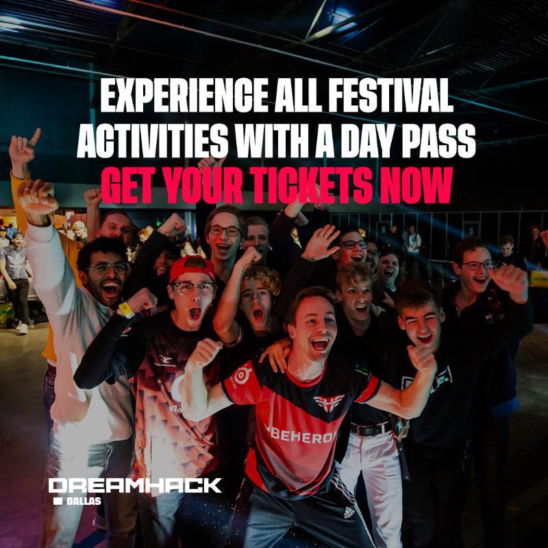DreamHack's tweet photo. DreamHack is calling all gamers! 🙌🎮👾
Grab a day pass and enjoy esports, gaming, cosplay, arcade, meeting streamers, exploring the expo, and SO MUCH MORE!

DreamHack Dallas, June 2 - 4 
Kay Bailey Hutchison Convention Center