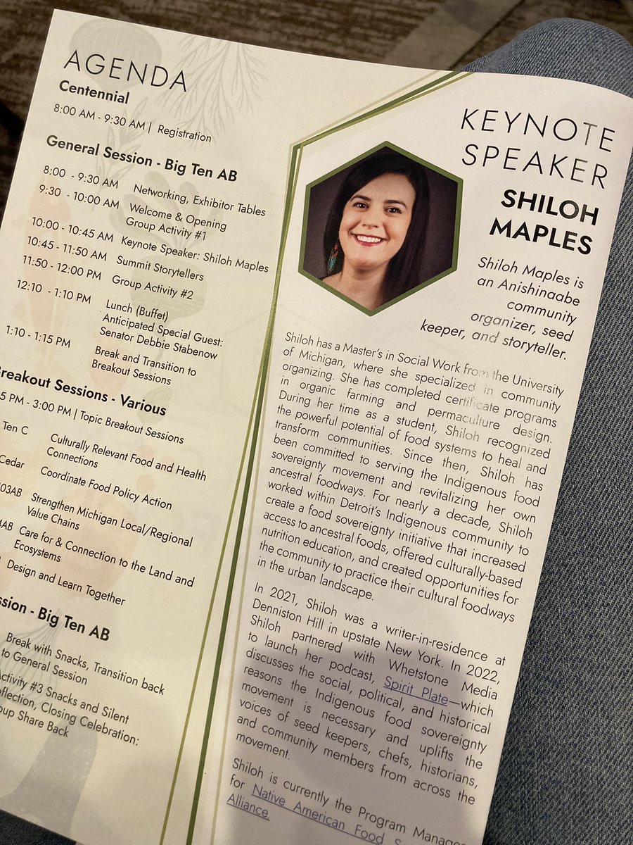 LillyFinkShap's tweet photo. “I firmly believe that we must know where we’ve been to understand how we got here.” -Shiloh Maples keynoting the #MGoodFood summit this morning https://t.co/5hv3lWT2n7