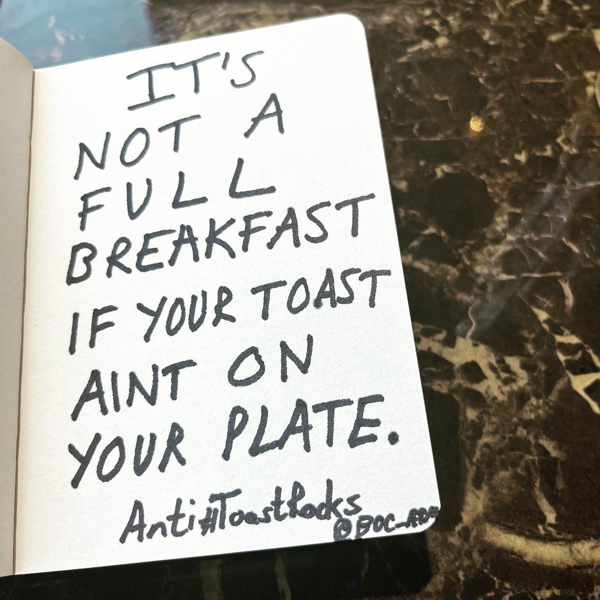 BOC_ATM's tweet photo. A few posters campaigning AGAINST #ToastRacks in response to today’s @oneminutebriefs challenge. https://t.co/80YvpAYkfN