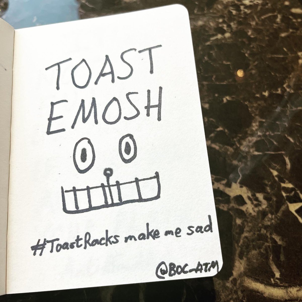BOC_ATM's tweet photo. A few posters campaigning AGAINST #ToastRacks in response to today’s @oneminutebriefs challenge. https://t.co/80YvpAYkfN