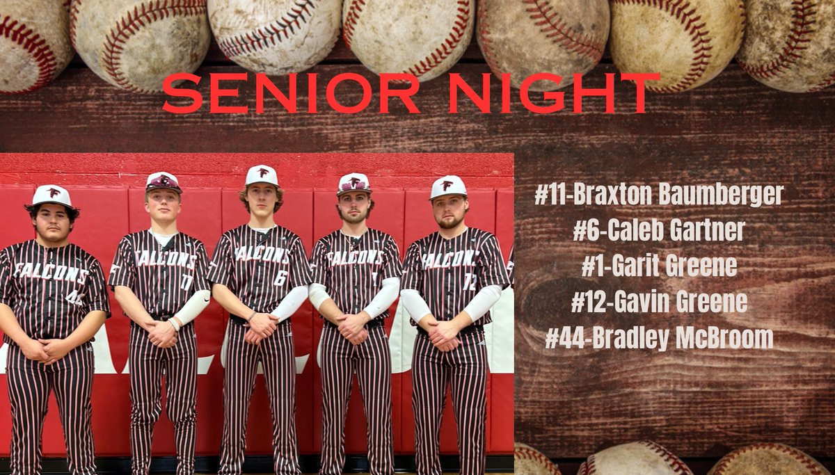 Join us tonight @ Kent State to celebrate the heart and soul of our team, our 5 seniors. Braxton, Caleb, Garit, Gavin, and Bradley play their final regular season game against <a href="/krriderbaseball/">rhsbaseball</a>. First pitch, 7pm. #WBM #3of5Wins