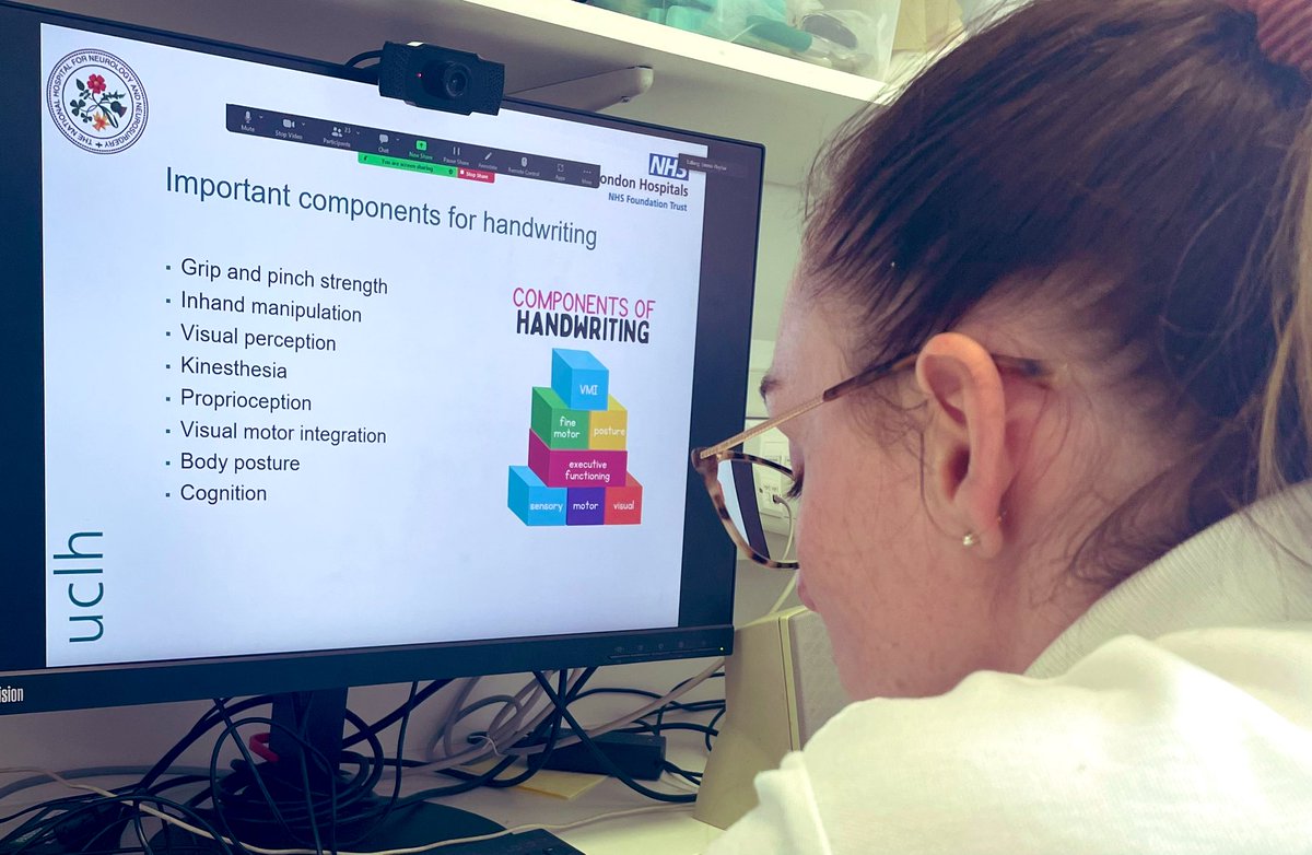 EmPlayfair's tweet photo. Handwriting! So important for our patients. Thanks to Molly for a wonderful case study and handwriting focus
#QSSplinting23 #neuro #rehab #handwriting #functionalsplinting https://t.co/yKCvJ1utpV