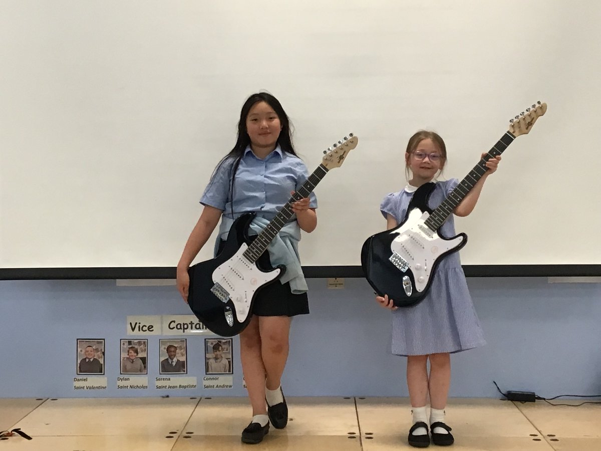 stmarnockspri's tweet image. Thank you to @rookierockstars for their super raffles prizes of electric guitars 🎸 two  very  excited  pupils!  #widerachievement #alllearners #allachieving
