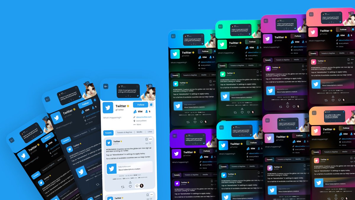 Minimal Twitter  

- Logo redesign 
- User interface (UI) & theme concepts