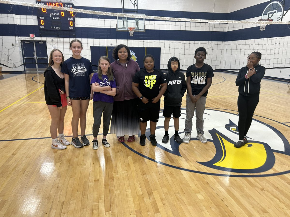 First Volleyball game in effect! <a href="/Eastgate6NKC/">Eastgate6thGradeCenter</a>