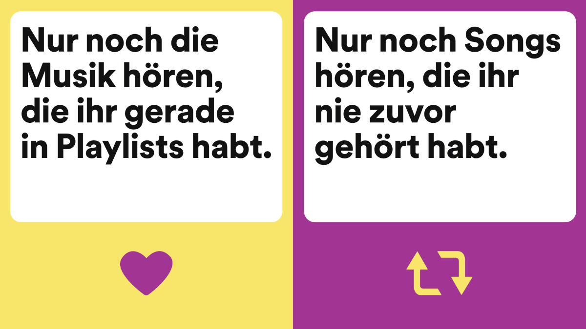 SpotifyDE's tweet photo. Wie hart kann eine Entscheidung sein? 🥵 https://t.co/ur446evsf9